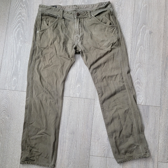 Lee Olive Green Jeans - Picture 1 of 3